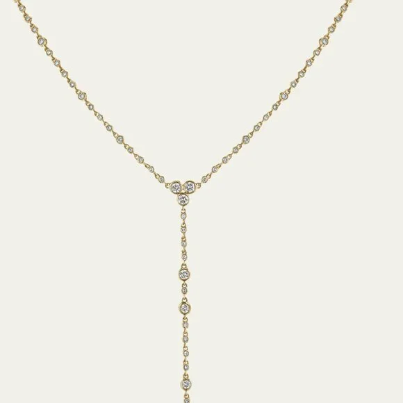 Authentic SHAY infinity lariat Y-drop necklace as seen on Hailey Bieber - Picture 5 of 10